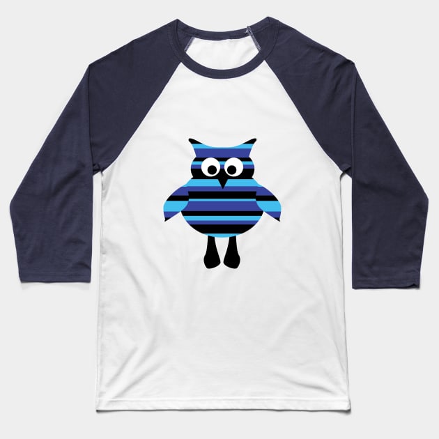 Owlbert the Cute Owl Pal Baseball T-Shirt by magentasponge